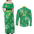 Custom Jamaica Cricket Couples Matching Off Shoulder Maxi Dress and Long Sleeve Button Shirt Fi Wi Tallawahs Tropical Style - Wonder Print Shop