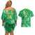Custom Jamaica Cricket Couples Matching Off Shoulder Short Dress and Hawaiian Shirt Fi Wi Tallawahs Tropical Style - Wonder Print Shop