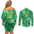 Custom Jamaica Cricket Couples Matching Off Shoulder Short Dress and Long Sleeve Button Shirt Fi Wi Tallawahs Tropical Style - Wonder Print Shop
