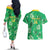 Custom Jamaica Cricket Couples Matching Off The Shoulder Long Sleeve Dress and Hawaiian Shirt Fi Wi Tallawahs Tropical Style - Wonder Print Shop