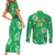 Custom Jamaica Cricket Couples Matching Short Sleeve Bodycon Dress and Long Sleeve Button Shirt Fi Wi Tallawahs Tropical Style - Wonder Print Shop