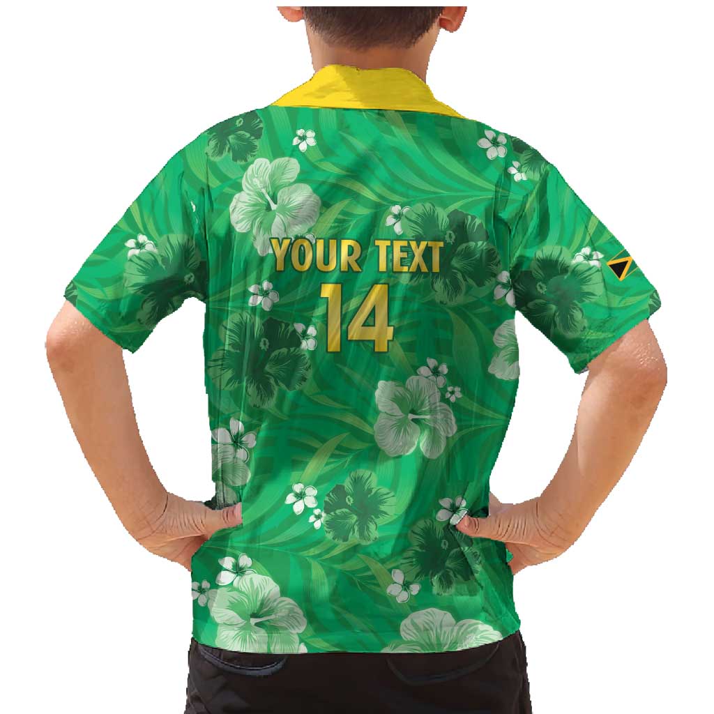 Custom Jamaica Cricket Family Matching Mermaid Dress and Hawaiian Shirt Fi Wi Tallawahs Tropical Style - Wonder Print Shop