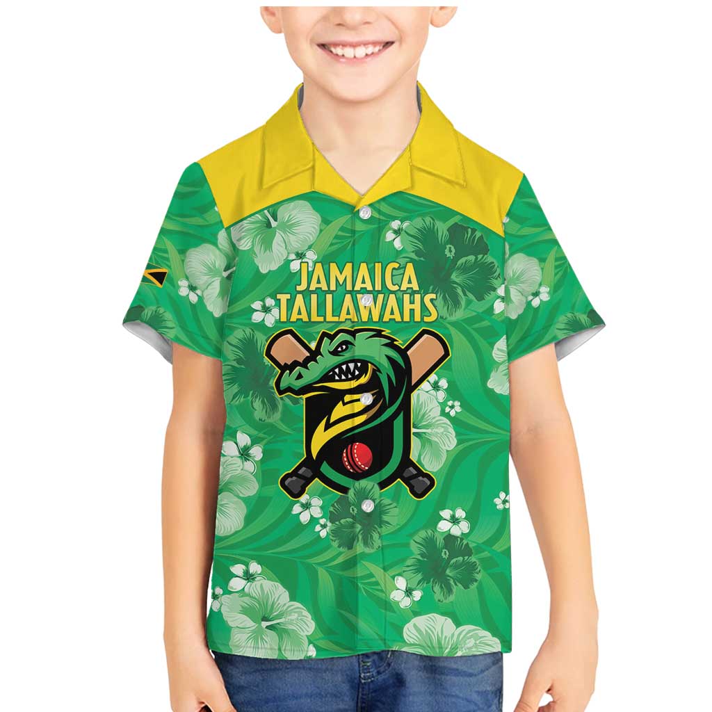 Custom Jamaica Cricket Family Matching Mermaid Dress and Hawaiian Shirt Fi Wi Tallawahs Tropical Style - Wonder Print Shop