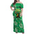 Custom Jamaica Cricket Family Matching Off Shoulder Maxi Dress and Hawaiian Shirt Fi Wi Tallawahs Tropical Style - Wonder Print Shop