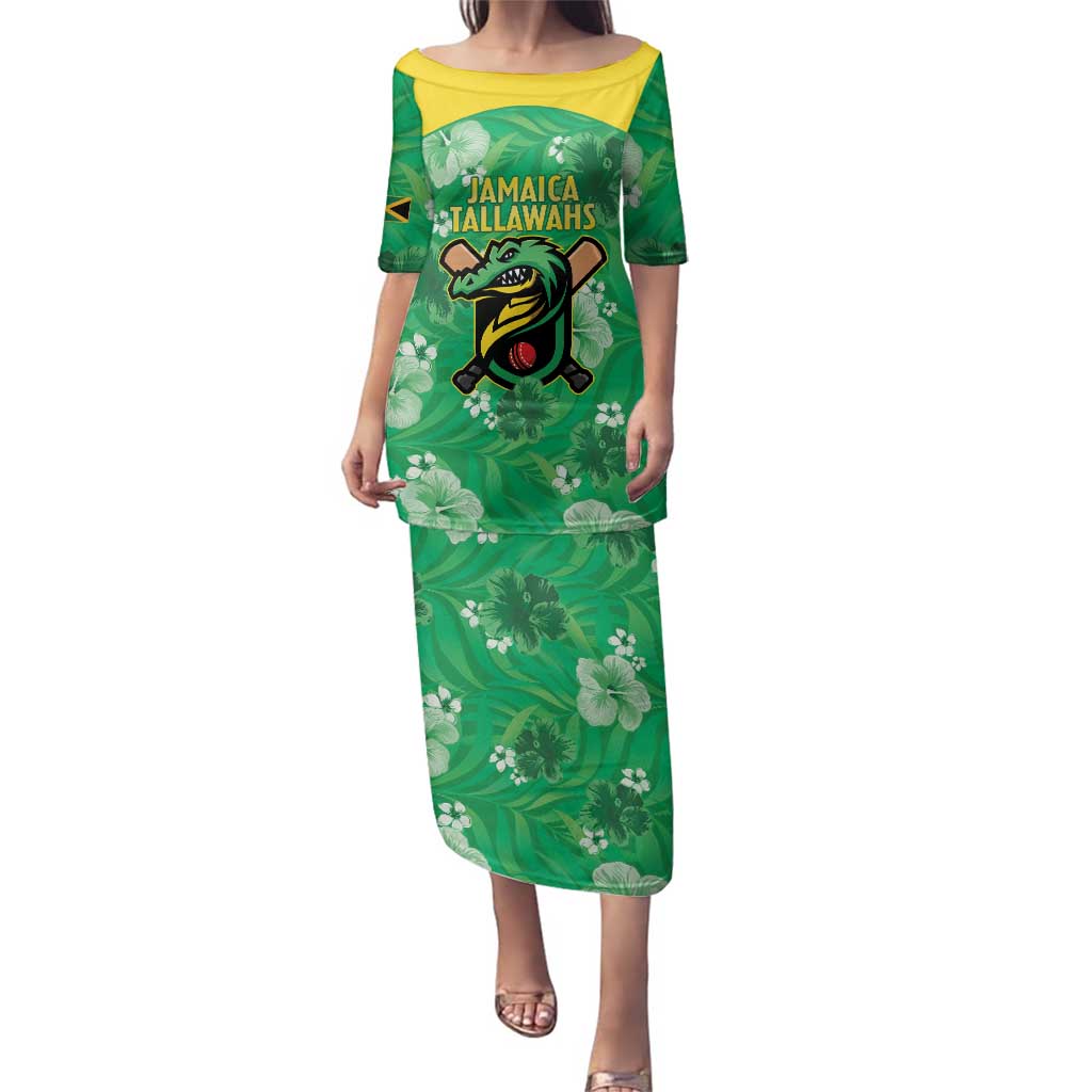 Custom Jamaica Cricket Family Matching Puletasi and Hawaiian Shirt Fi Wi Tallawahs Tropical Style - Wonder Print Shop