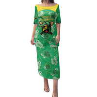 Custom Jamaica Cricket Family Matching Puletasi and Hawaiian Shirt Fi Wi Tallawahs Tropical Style - Wonder Print Shop