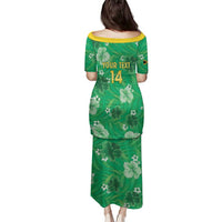 Custom Jamaica Cricket Family Matching Puletasi and Hawaiian Shirt Fi Wi Tallawahs Tropical Style - Wonder Print Shop