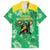 Custom Jamaica Cricket Family Matching Tank Maxi Dress and Hawaiian Shirt Fi Wi Tallawahs Tropical Style - Wonder Print Shop
