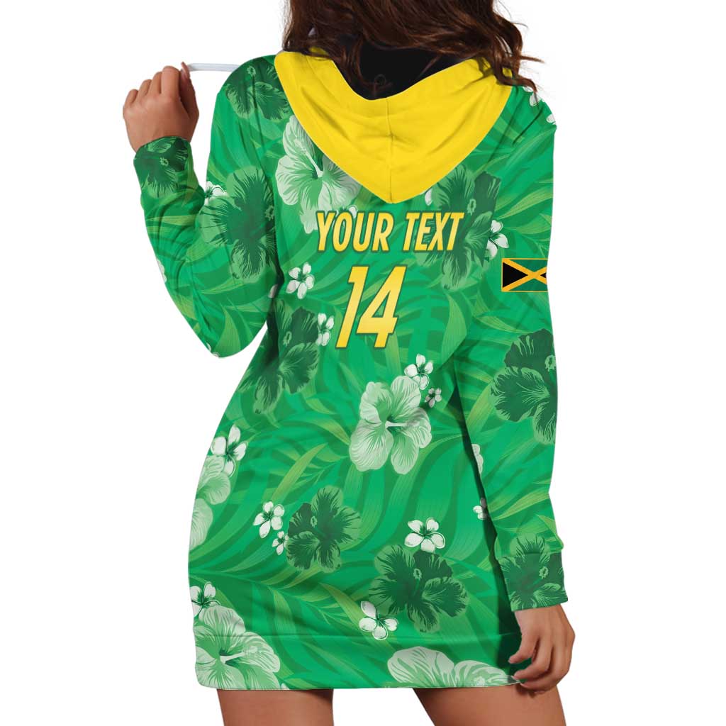 Custom Jamaica Cricket Hoodie Dress Fi Wi Tallawahs Tropical Style - Wonder Print Shop