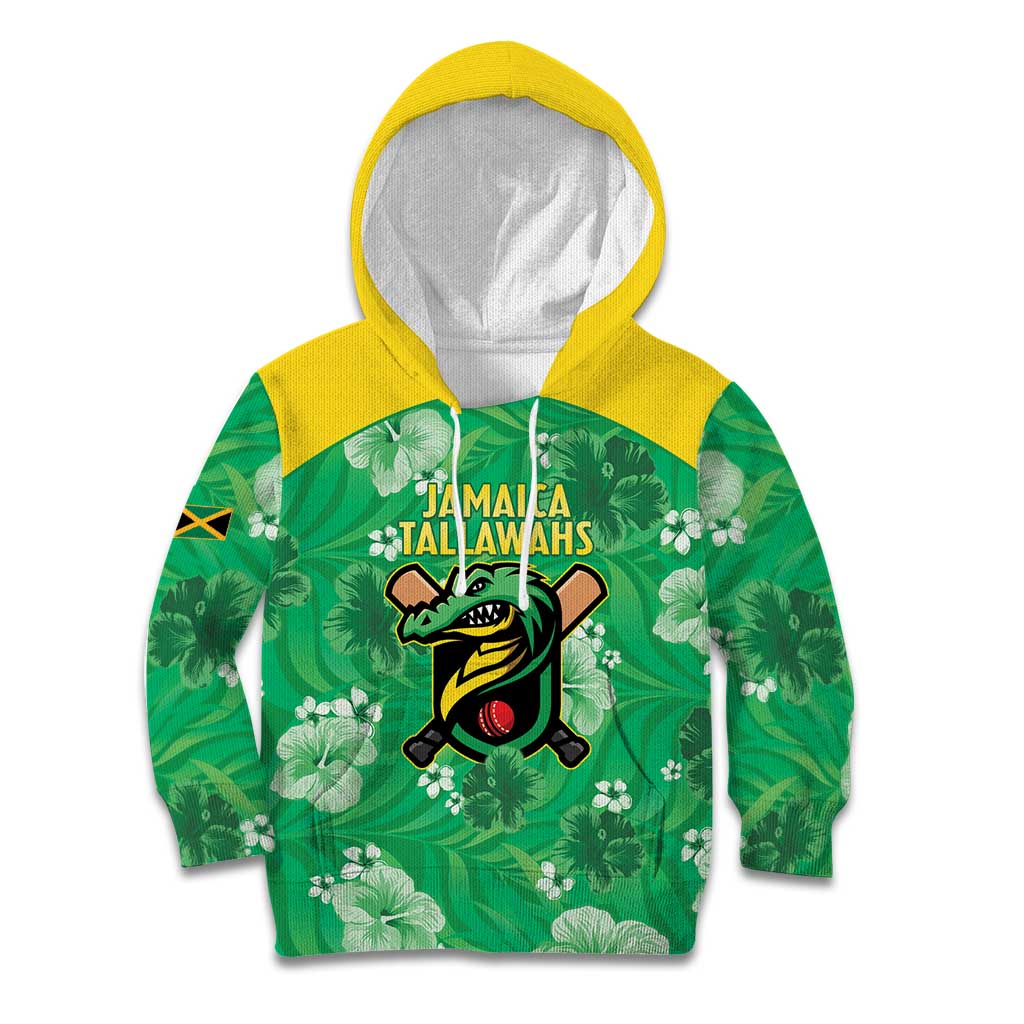 Custom Jamaica Cricket Kid Hoodie Fi Wi Tallawahs Tropical Style - Wonder Print Shop