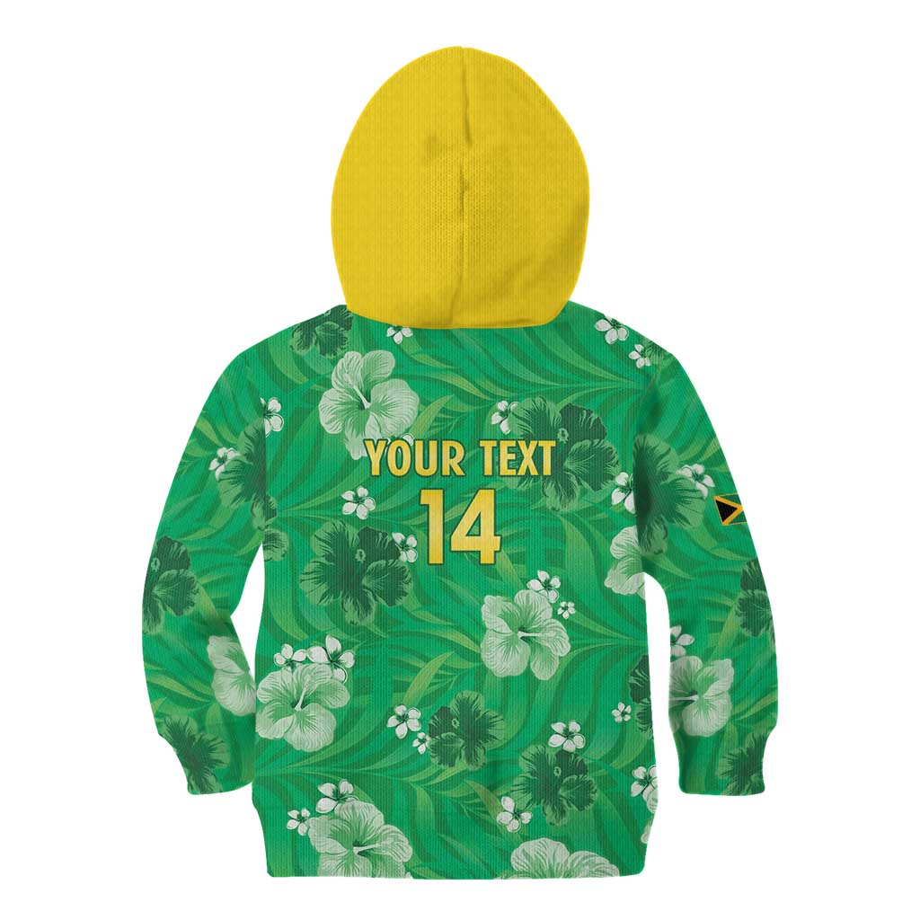 Custom Jamaica Cricket Kid Hoodie Fi Wi Tallawahs Tropical Style - Wonder Print Shop