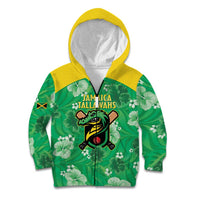 Custom Jamaica Cricket Kid Hoodie Fi Wi Tallawahs Tropical Style - Wonder Print Shop
