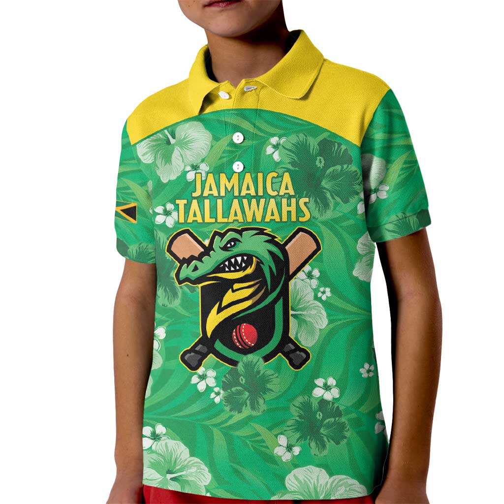 Custom Jamaica Cricket Kid Polo Shirt Fi Wi Tallawahs Tropical Style - Wonder Print Shop