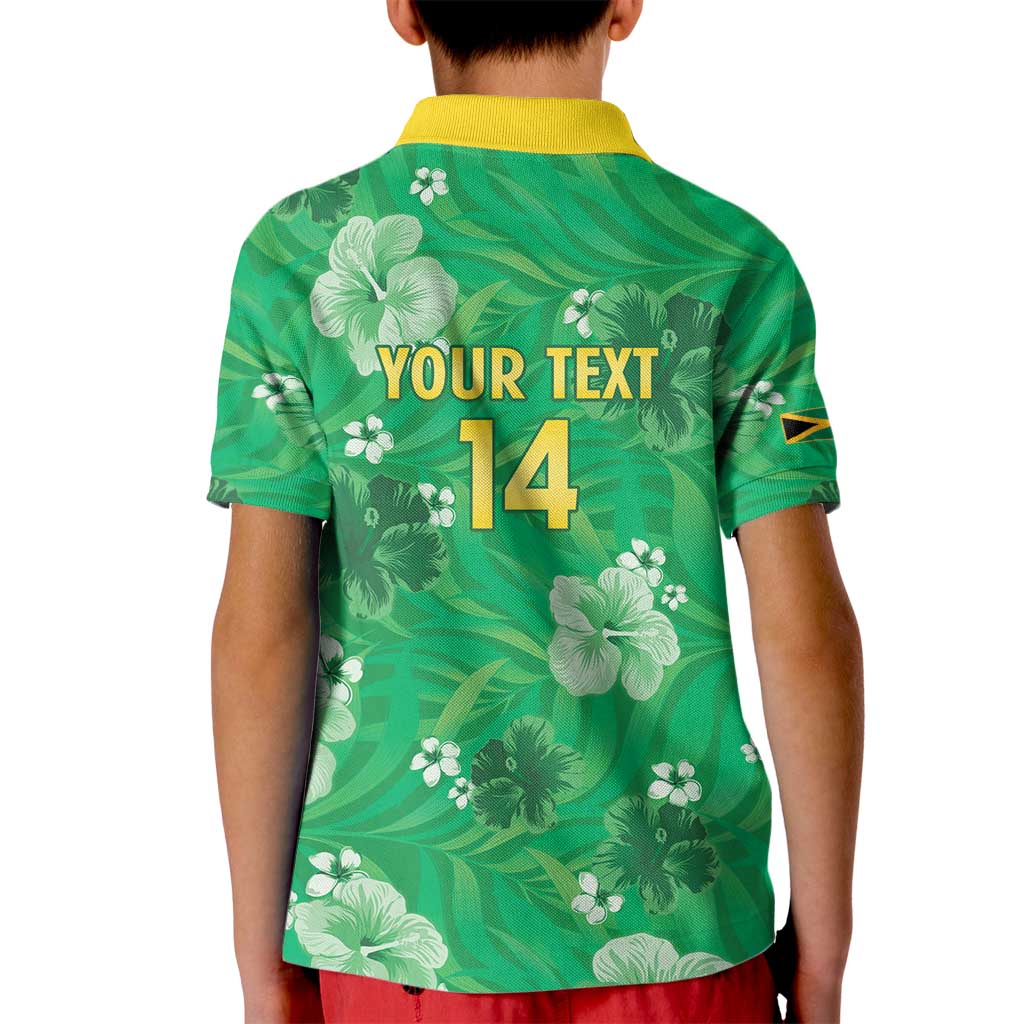 Custom Jamaica Cricket Kid Polo Shirt Fi Wi Tallawahs Tropical Style - Wonder Print Shop