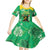 Custom Jamaica Cricket Kid Short Sleeve Dress Fi Wi Tallawahs Tropical Style - Wonder Print Shop