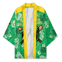Custom Jamaica Cricket Kimono Fi Wi Tallawahs Tropical Style - Wonder Print Shop