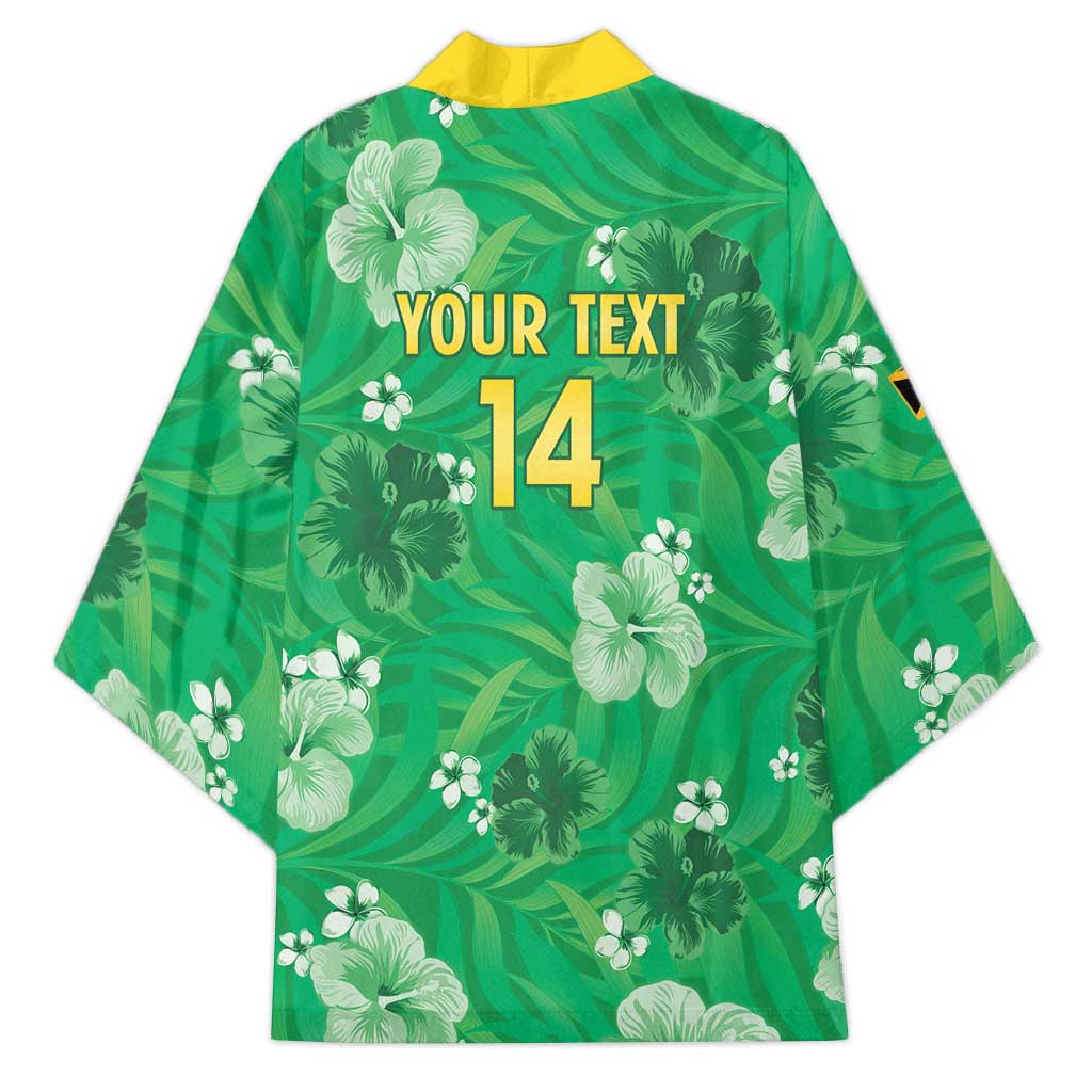 Custom Jamaica Cricket Kimono Fi Wi Tallawahs Tropical Style - Wonder Print Shop