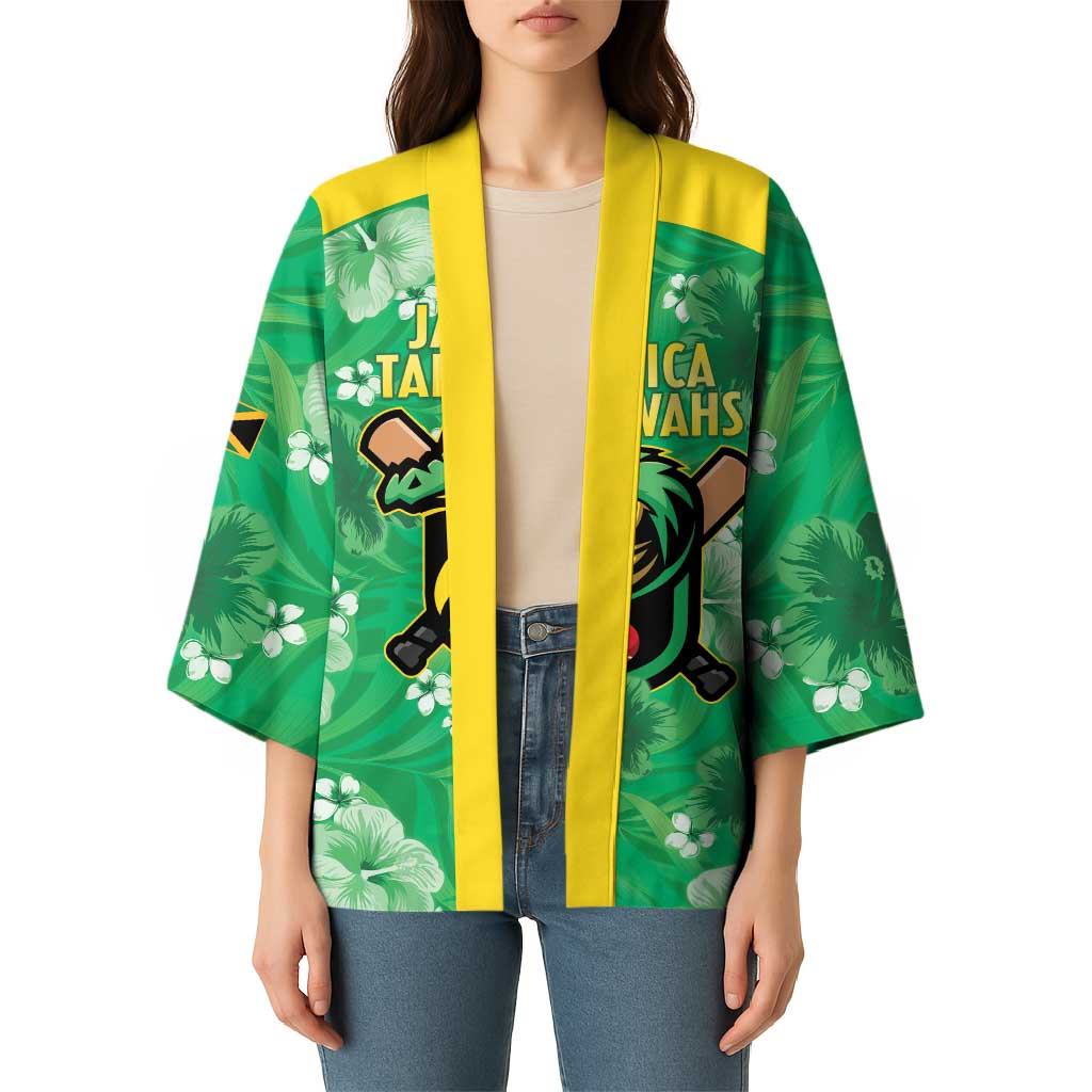 Custom Jamaica Cricket Kimono Fi Wi Tallawahs Tropical Style - Wonder Print Shop