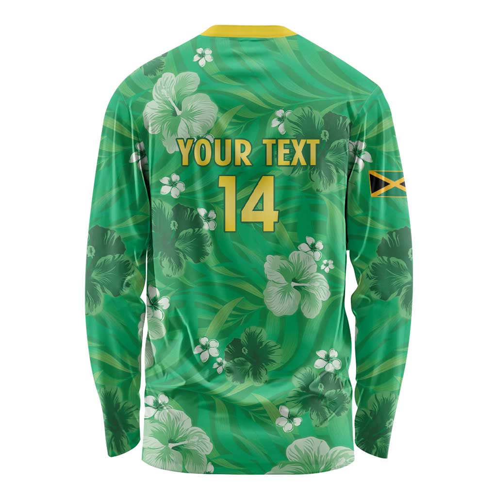 Custom Jamaica Cricket Long Sleeve Shirt Fi Wi Tallawahs Tropical Style - Wonder Print Shop