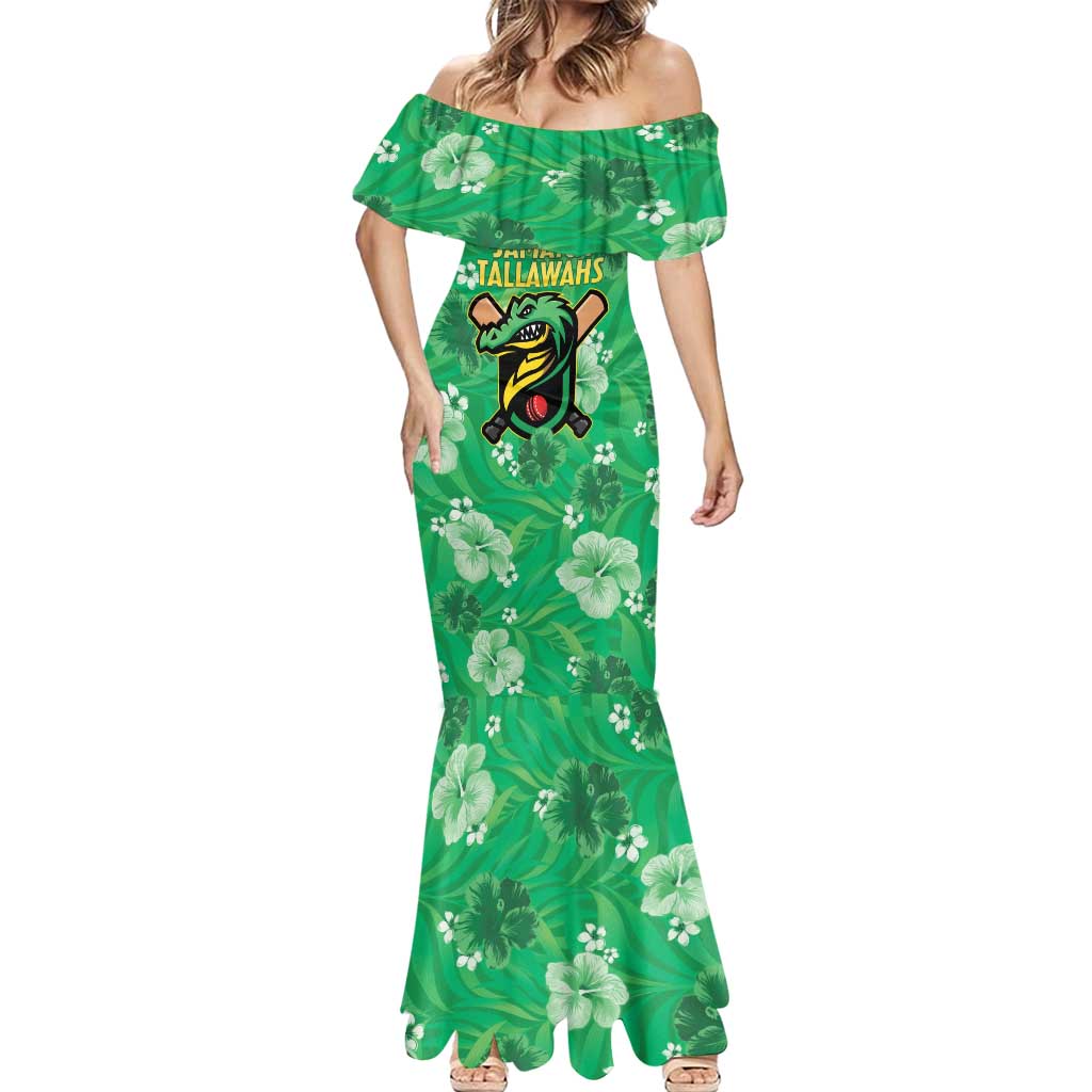 Custom Jamaica Cricket Mermaid Dress Fi Wi Tallawahs Tropical Style - Wonder Print Shop