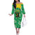 Custom Jamaica Cricket Off The Shoulder Long Sleeve Dress Fi Wi Tallawahs Tropical Style - Wonder Print Shop
