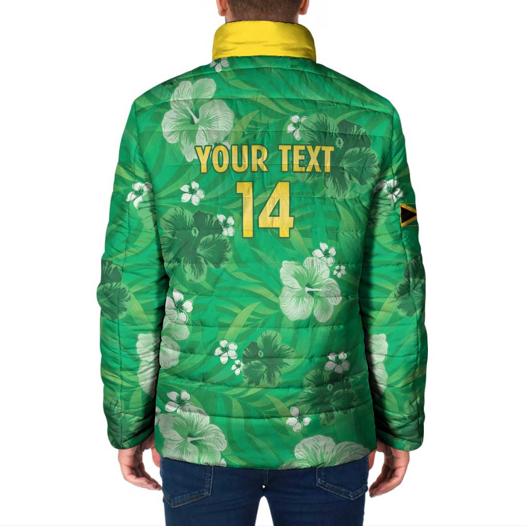 Custom Jamaica Cricket Padded Jacket Fi Wi Tallawahs Tropical Style - Wonder Print Shop