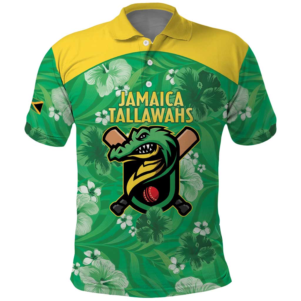 Custom Jamaica Cricket Polo Shirt Fi Wi Tallawahs Tropical Style - Wonder Print Shop