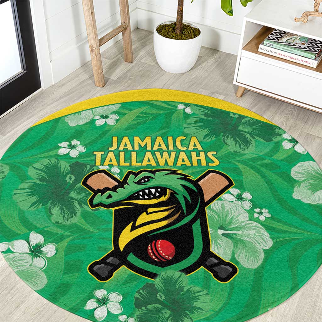 Jamaica Cricket Round Carpet Fi Wi Tallawahs Tropical Style - Wonder Print Shop