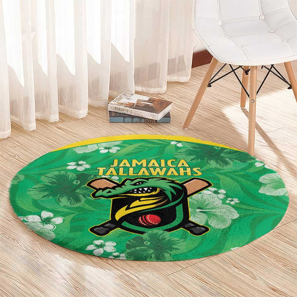 Jamaica Cricket Round Carpet Fi Wi Tallawahs Tropical Style - Wonder Print Shop