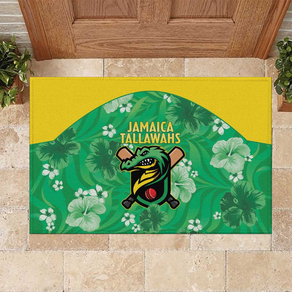 Jamaica Cricket Rubber Doormat Fi Wi Tallawahs Tropical Style - Wonder Print Shop