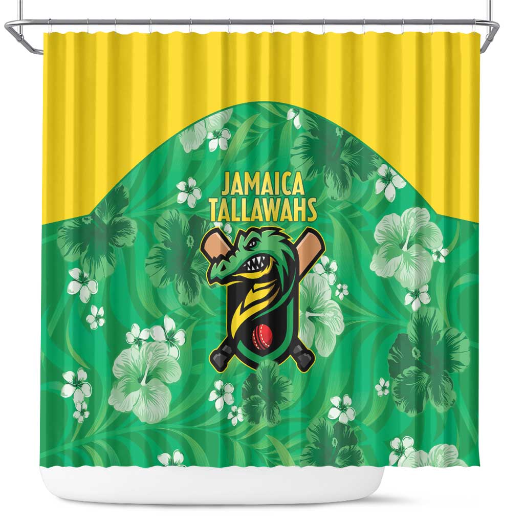 Jamaica Cricket Shower Curtain Fi Wi Tallawahs Tropical Style - Wonder Print Shop