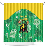 Jamaica Cricket Shower Curtain Fi Wi Tallawahs Tropical Style - Wonder Print Shop