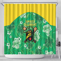 Jamaica Cricket Shower Curtain Fi Wi Tallawahs Tropical Style - Wonder Print Shop
