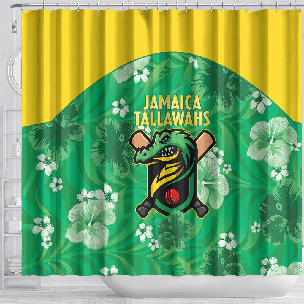 Jamaica Cricket Shower Curtain Fi Wi Tallawahs Tropical Style - Wonder Print Shop
