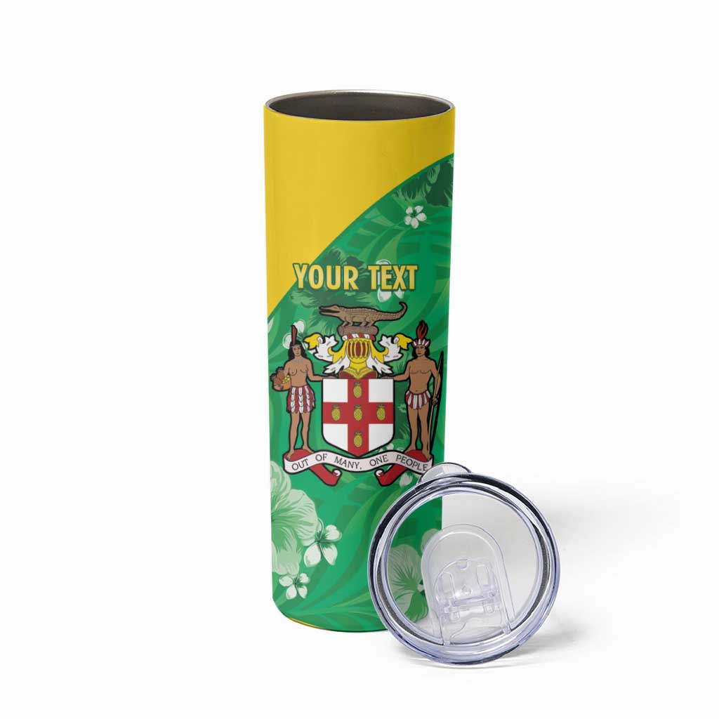 Custom Jamaica Cricket Skinny Tumbler Fi Wi Tallawahs Tropical Style - Wonder Print Shop