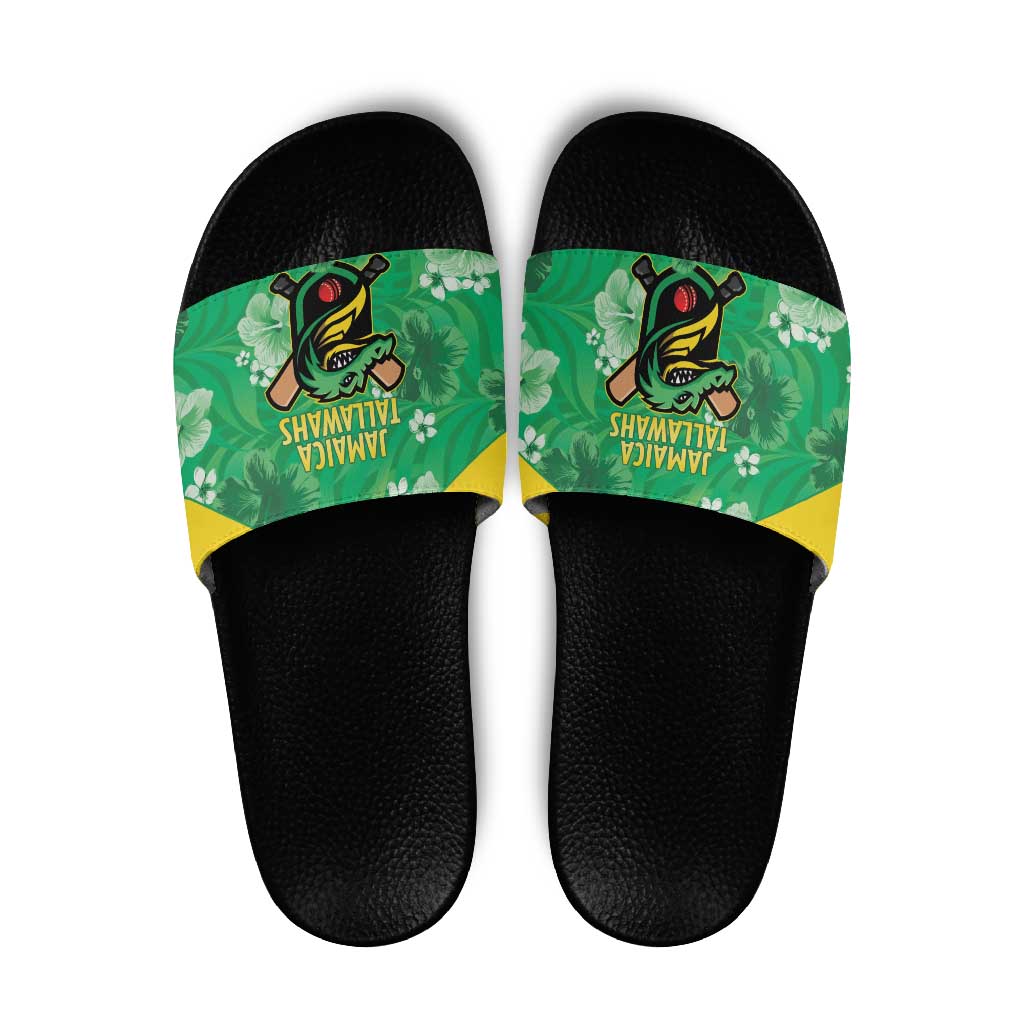 Jamaica Cricket Slide Sandals Fi Wi Tallawahs Tropical Style - Wonder Print Shop