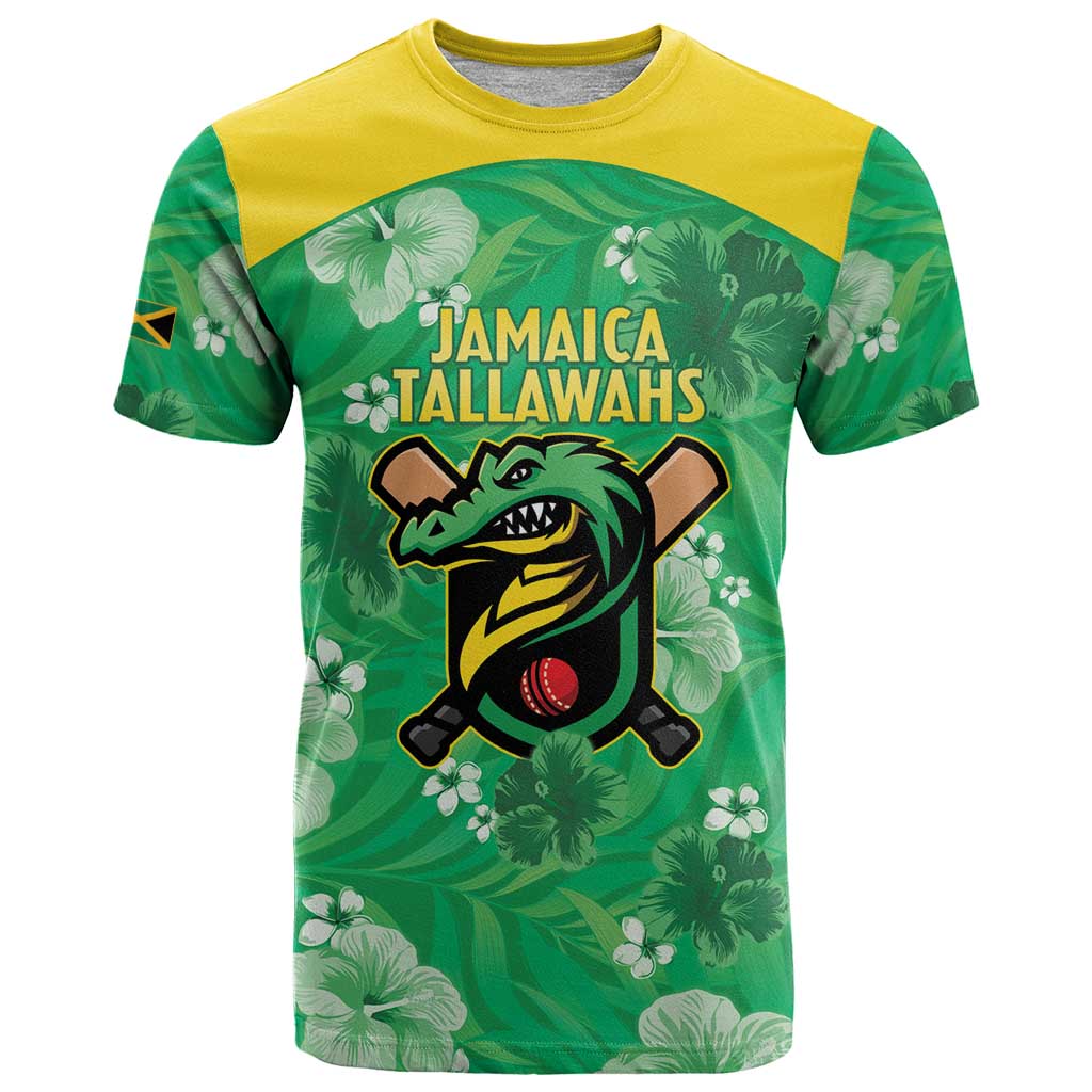 Custom Jamaica Cricket T Shirt Fi Wi Tallawahs Tropical Style - Wonder Print Shop