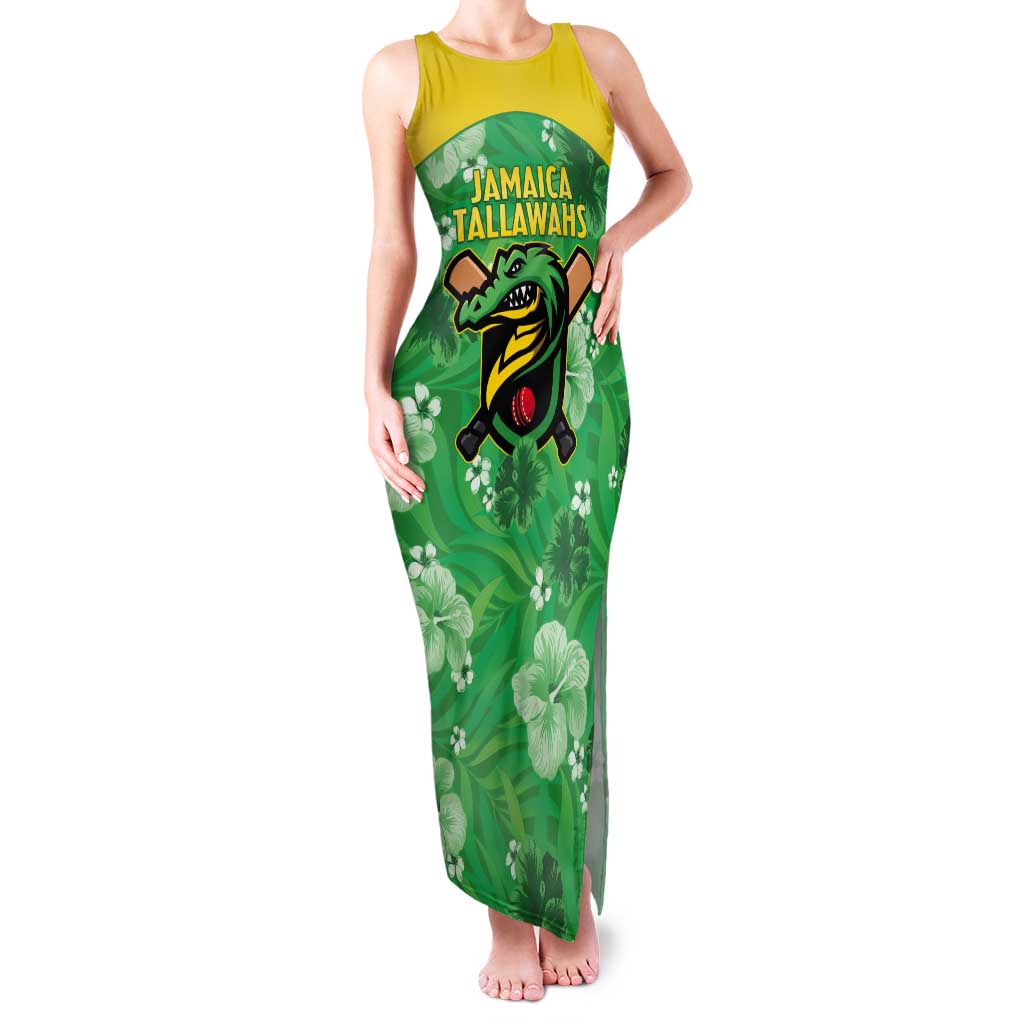 Custom Jamaica Cricket Tank Maxi Dress Fi Wi Tallawahs Tropical Style - Wonder Print Shop