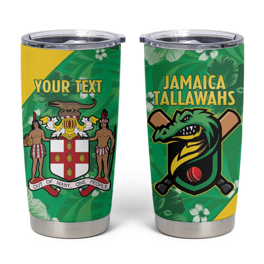 Custom Jamaica Cricket Tumbler Cup Fi Wi Tallawahs Tropical Style - Wonder Print Shop
