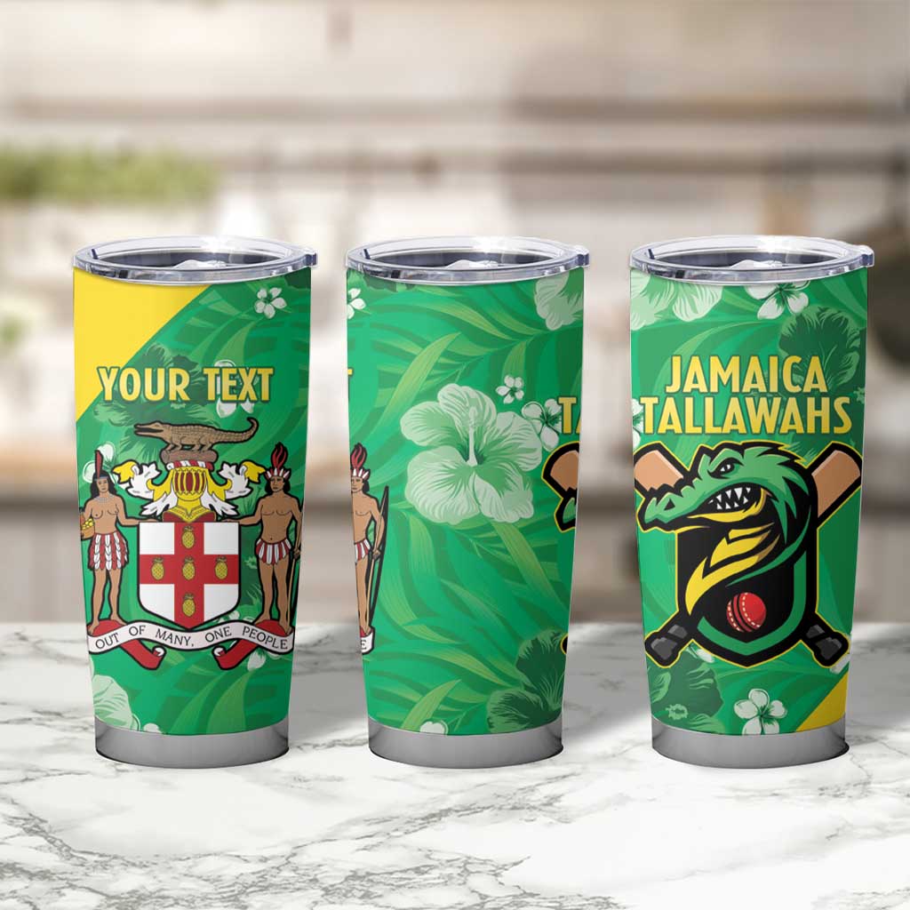 Custom Jamaica Cricket Tumbler Cup Fi Wi Tallawahs Tropical Style - Wonder Print Shop