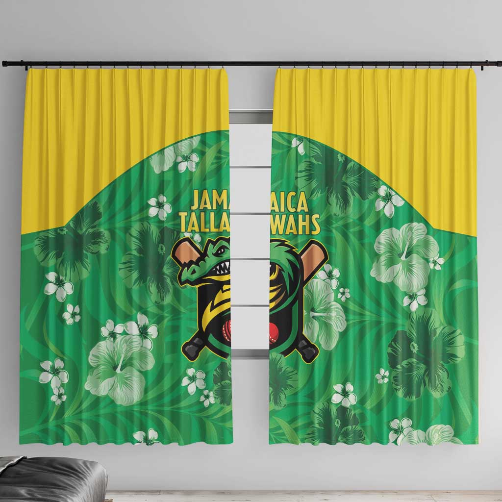 Jamaica Cricket Window Curtain Fi Wi Tallawahs Tropical Style - Wonder Print Shop
