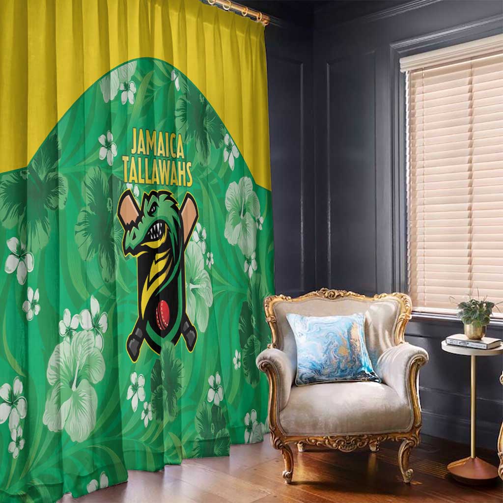 Jamaica Cricket Window Curtain Fi Wi Tallawahs Tropical Style - Wonder Print Shop