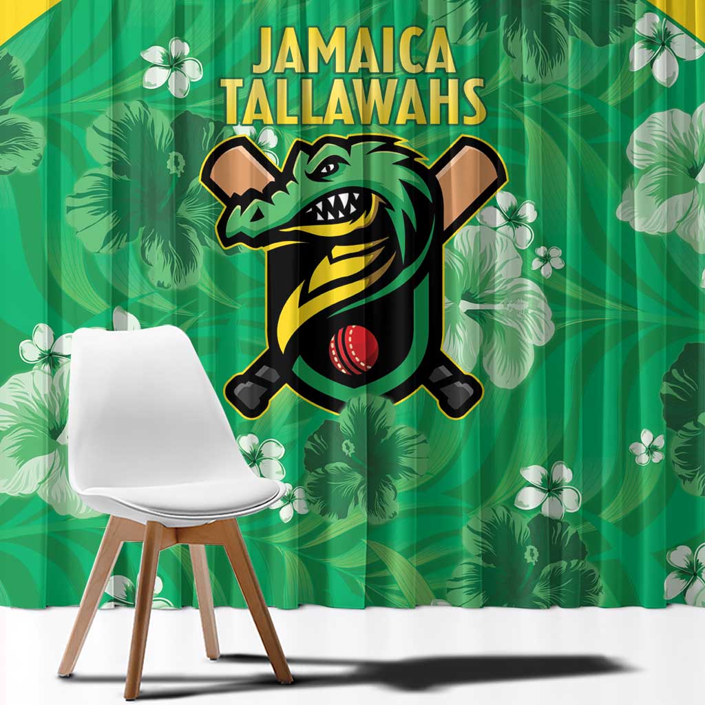 Jamaica Cricket Window Curtain Fi Wi Tallawahs Tropical Style - Wonder Print Shop