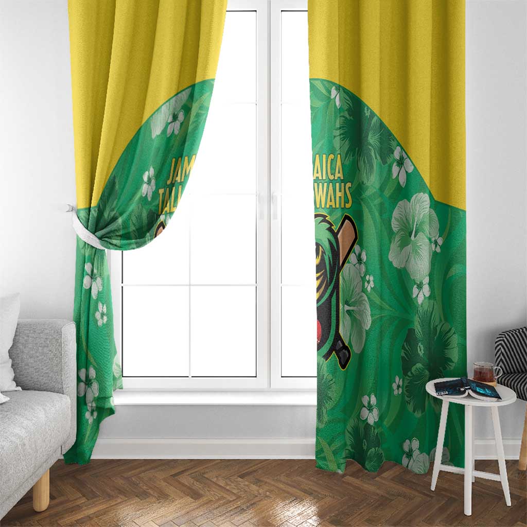 Jamaica Cricket Window Curtain Fi Wi Tallawahs Tropical Style - Wonder Print Shop