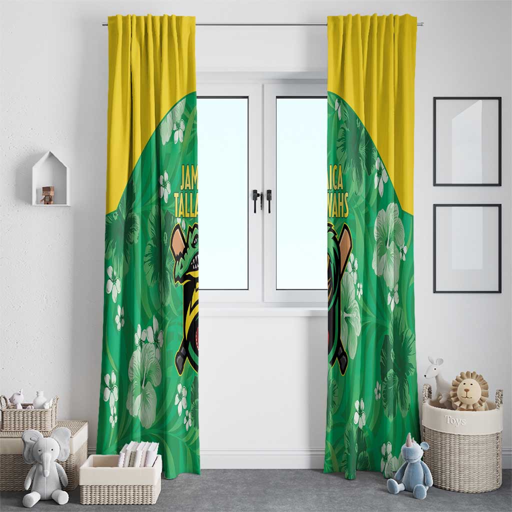 Jamaica Cricket Window Curtain Fi Wi Tallawahs Tropical Style - Wonder Print Shop