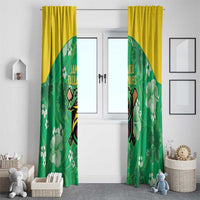 Jamaica Cricket Window Curtain Fi Wi Tallawahs Tropical Style - Wonder Print Shop