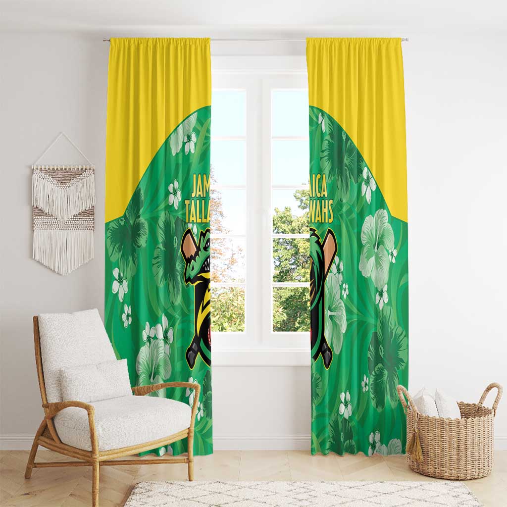 Jamaica Cricket Window Curtain Fi Wi Tallawahs Tropical Style - Wonder Print Shop