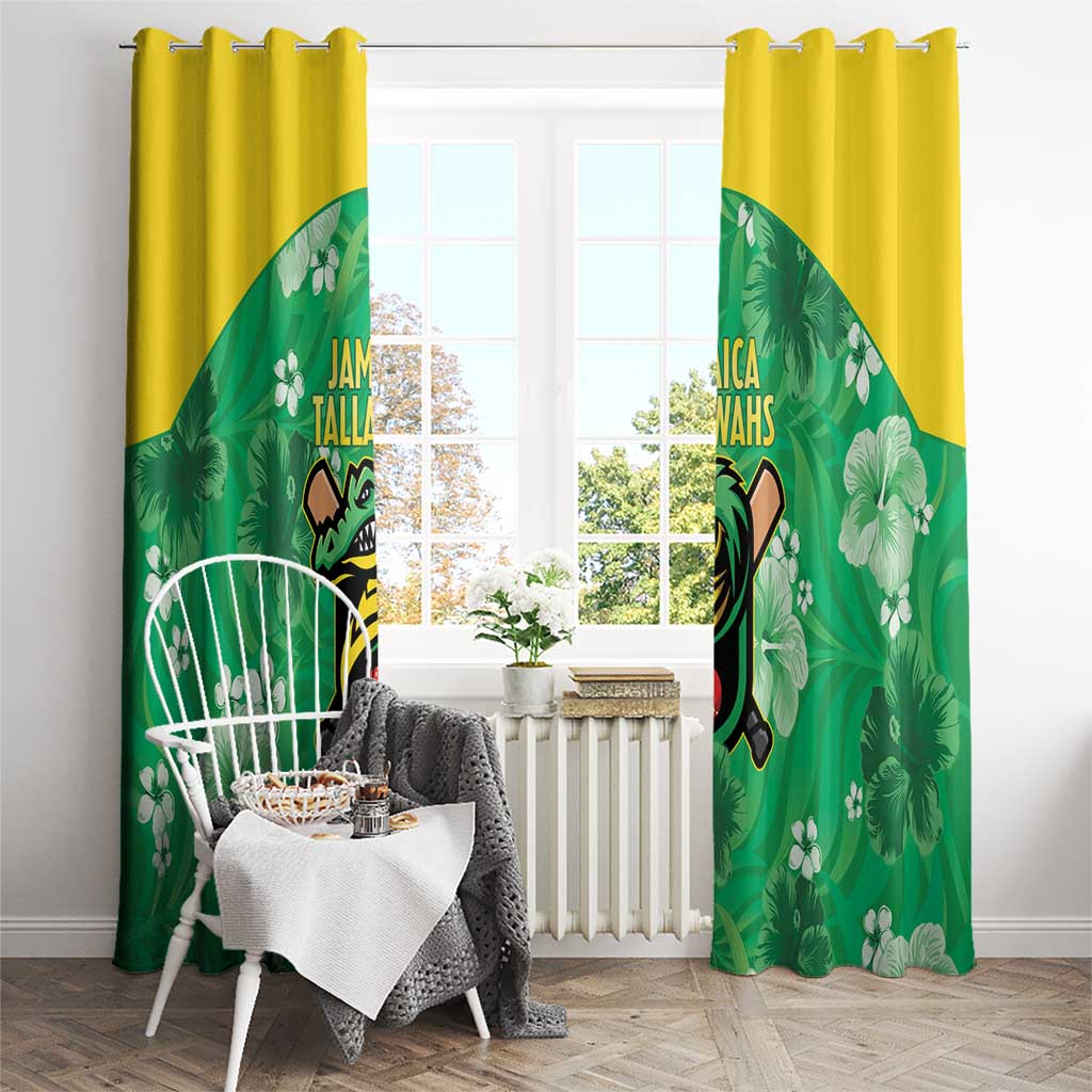 Jamaica Cricket Window Curtain Fi Wi Tallawahs Tropical Style - Wonder Print Shop