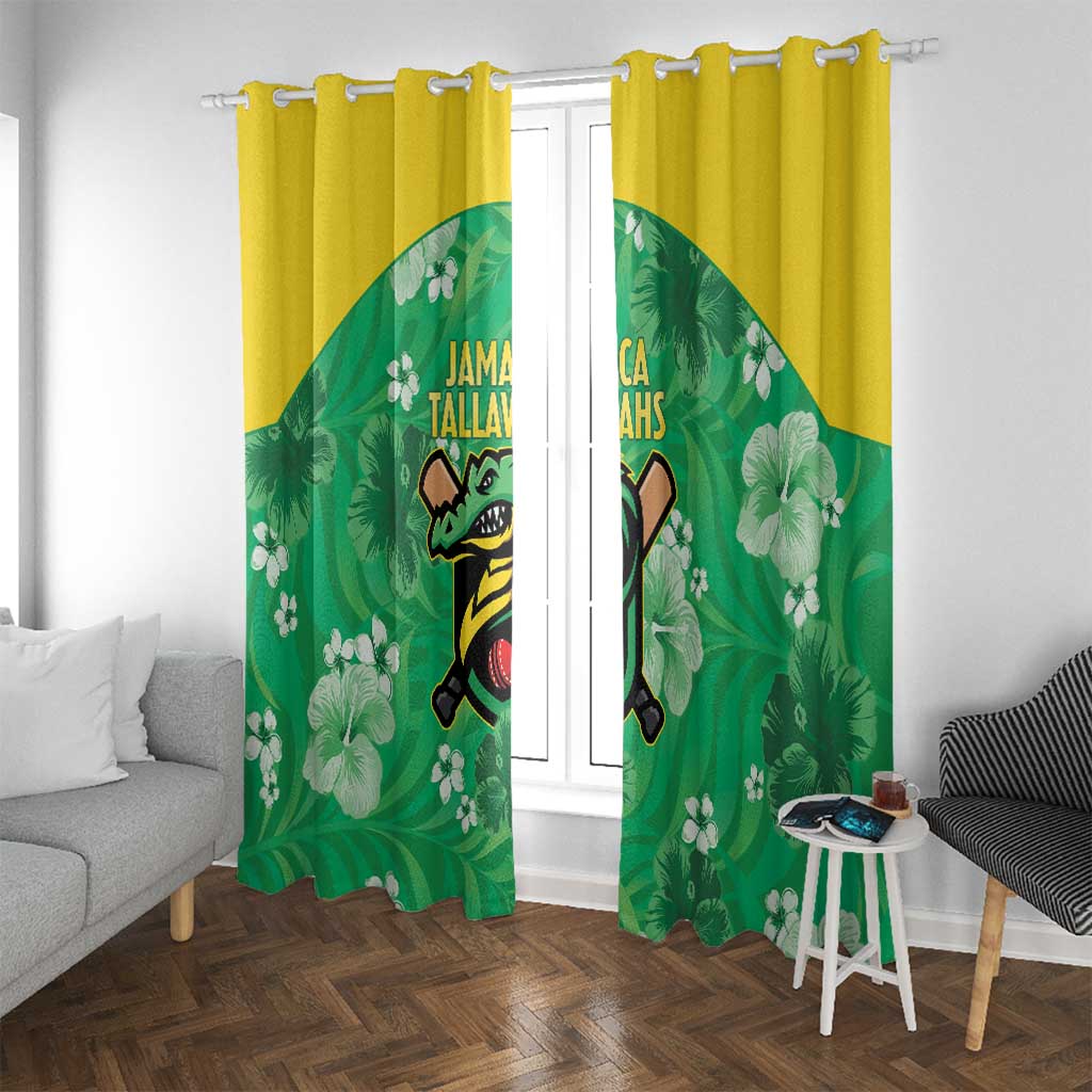 Jamaica Cricket Window Curtain Fi Wi Tallawahs Tropical Style - Wonder Print Shop