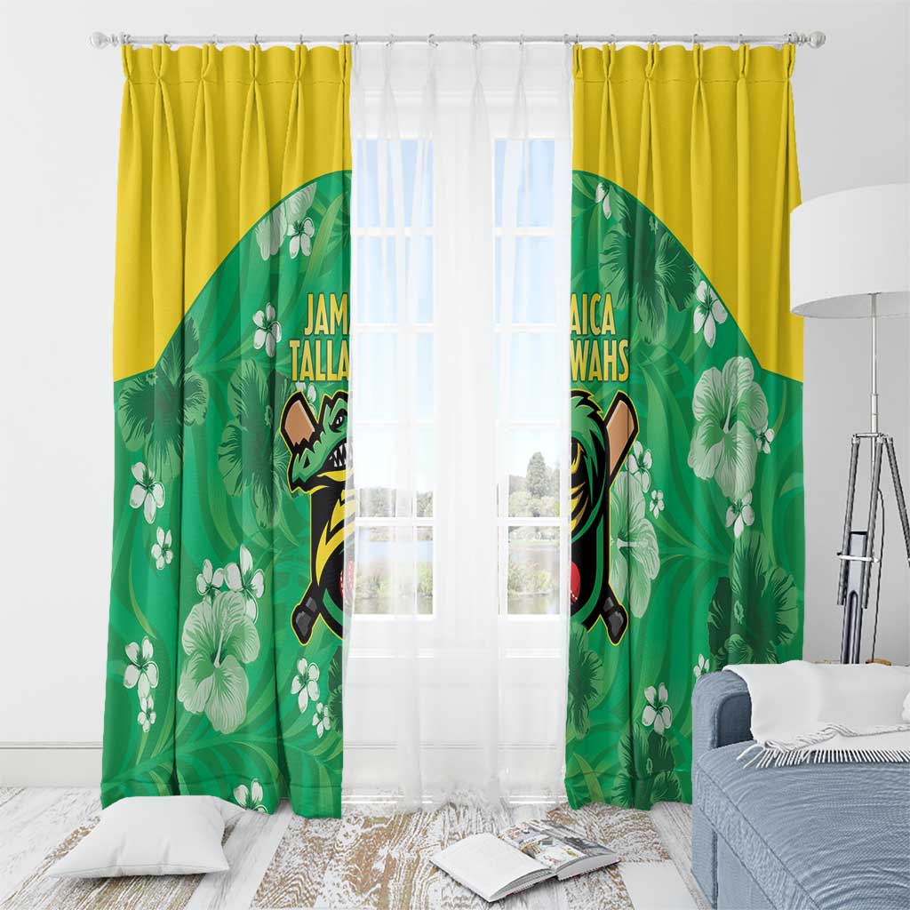 Jamaica Cricket Window Curtain Fi Wi Tallawahs Tropical Style - Wonder Print Shop